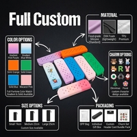 Étui à crayons en silicone à trous de crocodile avec logo personnalisé, fournitures scolaires pour la rentrée, trousse à crayons créative et mignonne pour enfants, sac à crayons multifonctionnel, pochette de rangement