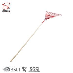 <span class=keywords><strong>Râteau</strong></span> <span class=keywords><strong>à</strong></span> herbe en métal de jardin de feuilles de ramassage <span class=keywords><strong>professionnel</strong></span> réglable léger Offres Spéciales avec le manche en bois - Product Image 2