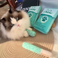 Nouveau style, vente chaude : Jouet en peluche amusant en forme de cigarette avec herbe à chat pour chats
