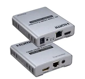 60M HD Extender עבור CAT5E Cat6 RJ45 Ethernet כבל משדר מקלט אודיו וידאו ממיר