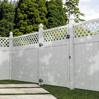 Clôture de jardin en PVC blanc - Panneaux de treillis en vinyle résidentiels personnalisés