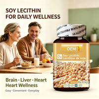 Gélules de lécithine de soja OEM, complément nutritionnel quotidien