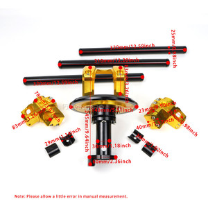 Dancaro tay lái xe máy nhôm CNC tay lái gắn bảng cơ sở hoàn chỉnh cho Honda PCX 125 150 160 phụ kiện xe máy - Product Image 3