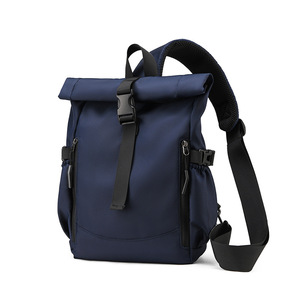 Rolltop homens Crossbody Sling <span class=keywords><strong>Bag</strong></span> impermeável Sling mochila peito - Product Image 1