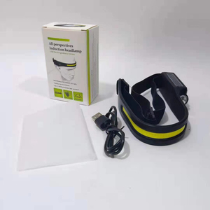 مصباح رأس LED ذكي قابل لإعادة الشحن مع 5 أوضاع إضاءة وحزام رأس قابل للتعديل للتخييم والمشي لمسافات طويلة - Product Image 4