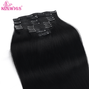 double layer pu clip in remy virgin human hair extensions straight seamless 7pcs 16 clips 100g per pack multiple colors to pick. - Product Image 2