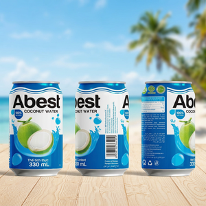 Bebida de Agua de Coco Tropical con Pulpa, Lata de 330 ml, Fabricante OEM ODM de Vietnam, Proveedor Mayorista - Product Image 2