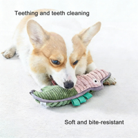 Jouet en corde de coton pour chien, style animal de dessin animé écologique, intéressant, vocal, durable, interaction molaire, morsure, soulagement de l'ennui