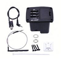 UK-2000 Metal 3 Band EQ Pickup Piezo Preamp Equalizer Complete Mount Kit 4 String Uke Wholesale Instrument Accessories
