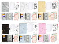 Organiseur A6 à Feuilles Mobiles en Similicuir PU, Classeur et Carnet de Budget pour l'Épargne Quotidienne