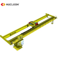 Pont roulant à double poutre robuste sur rail, capacité 20, 32, 50, 80 tonnes, avec chariot électrique, pour applications en atelier