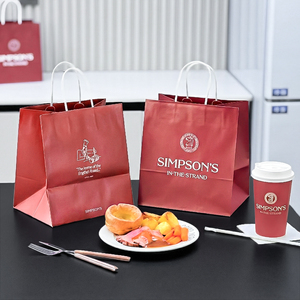<span class=keywords><strong>Sacchetti</strong></span> <span class=keywords><strong>di</strong></span> <span class=keywords><strong>Carta</strong></span> Kraft Personalizzati Biodegradabili Ecologici Riciclabili Monouso per Ristoranti <span class=keywords><strong>di</strong></span> Cucina Britannica con Manici Ritorti - Product Image 6