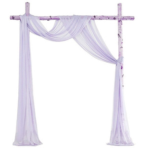 <span class=keywords><strong>Elegante</strong></span> Chiffon da tavolo <span class=keywords><strong>Runner</strong></span> pura <span class=keywords><strong>tovaglia</strong></span> solida per il rustico Boho ricevimento di nozze festa decorazione della parete della casa - Product Image 6