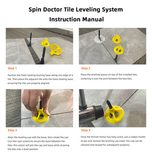 Spin Doctor Threaded <strong>Leveling</strong> <strong>Posts</strong> Easy Breakaway Design Simple Removal by Foot Kick No Damage to Finished Tile Surface - Product Image 2
