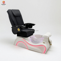 Mobilier de salon couleur rose chaise de pédicure personnalisée et ensemble de table de manucure pour les ongles