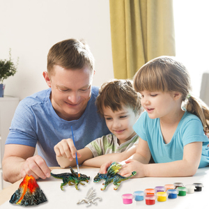 Set di Giocattoli da Disegno 3D Wayee Castello e Mondo dei Draghi in PVC per Bambini |   Kit Creativo Fai-da-Te con Vulcano e Piccoli Draghi - Product Image 2
