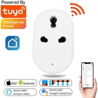 Prise intelligente WiFi SLS, norme sud-africaine, 16A, 100-240V, surveillance de la consommation d'énergie, compatible Alexa et Google Home, matériau en cuivre