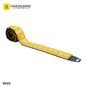 उच्च गुणवत्ता वाले हेंगसिंग sh22 रोल चेतावनी सुरक्षा एक तरह से पीले परावर्तक पोर्टेबल पीपी रबर गति 220 मिमी x 40 मिमी सीमेंट - Product Image 1