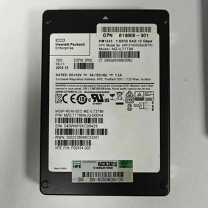 P02434-002 Sams-un-g H-P-E PM1643 1.92T SAS SSD MZILT1T9HAJQ-000H4 ARFX1920S5xnNTR1 อินเทอร์เฟซ SAS ความเร็วสูง ให้การถ่ายโอนข้อมูลที่รวดเร็ว - Product Image 1