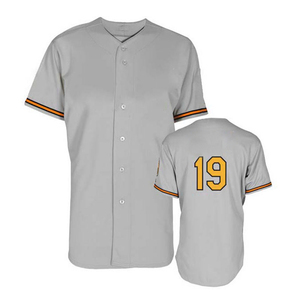 Nouveau maillot de baseball imprimé par sublimation numérique, col rond, doux, 100% polyester, maillot de baseball pour hommes, chemise de sport personnalisée - Product Image 1
