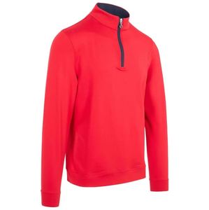 Sweat-shirt de sport pour homme, nouvelle conception, avec logo personnalisé, séchage rapide, respirant, col zippé 1/4. - Product Image 4