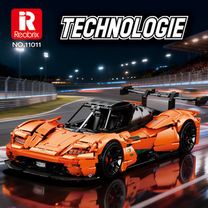 Reobrix 11011 KTM GTR Racing Car Building Blocks Jouet éducatif d'assemblage pour garçons - Product Image 2