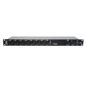 8 Way DMX Distributor 8 channel signal amplifier 8 way Neutrik dmx stage light splitter