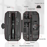Ensemble de tournevis électriques de précision magnétiques miniatures 152 en 1, kit d'outils pour ordinateur portable, réparation professionnelle d'ordinateurs, acier au chrome-vanadium