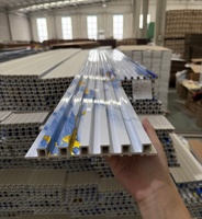 Panel Dinding WPC 3D Beralur Modern untuk Plafon dan Panel Penutup TV PVC Interior Dekoratif dari Komposit Kayu Plastik PVC