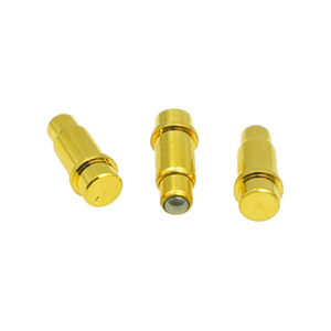 Pogopin <b>Connector</b> Brass Round 2026P0G026 Male Female For <b>Bluetooth</b> Earphones High Current 3A RoHS Compliant - Product Image 1