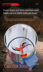 Déchiqueteur électrique à baril épais en acier inoxydable 220V pour légumes, fruits, pommes de terre, oignons, volailles, bétail, herbe - Product Image 3