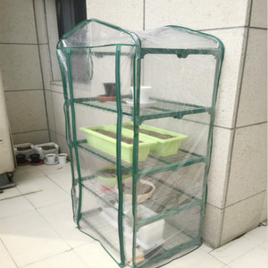 Soporte para Plantas de Cuarto Piso, con Cubierta Transparente de PVC, sin Polea Inferior, para Flores - Product Image 4