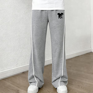 Pantalones Casuales de Felpa Francesa 100% Algodón, Diseño Personalizado de Moda al por Mayor, Pantalones Holgados y Cómodos con Cintura Elástica para Hombre, Pantalones Anchos - Product Image 3