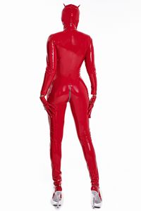 <span class=keywords><strong>Combinaison</strong></span> Catsuit BDSM Faux Cuir Grande Taille pour <span class=keywords><strong>Femme</strong></span>, Bodys PVC <span class=keywords><strong>Latex</strong></span> Style Fille Chat avec Entrejambe Ouvert, Tenues Exotiques et Costumes Fétiches - Product Image 4