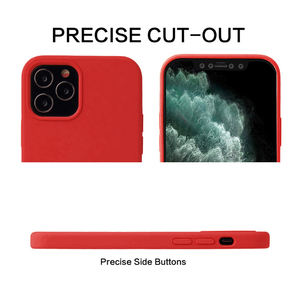 Pour iPhone 13 coque arrière en caoutchouc microfibre caoutchouc Silicone liquide coque de téléphone pour iPhone 13 12 11 14 Pro Max - Product Image 6