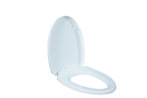 Siège de toilette ergonomique rond en plastique avec fermeture amortie et fonction de dégagement rapide pour une entretien domestique simplifié - Product Image 4
