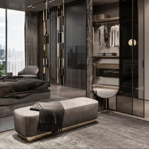 YK personalizzato bianco moderno MDF camera da letto cabina <span class=keywords><strong>armadio</strong></span> della ragazza con porta scorrevole in vetro chiudibile a chiave e durevole - Product Image 1