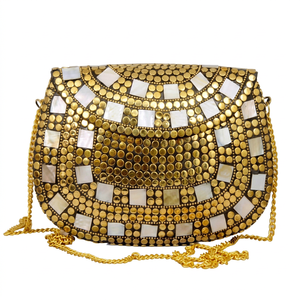 Nouveauté : Sac à main indien en mosaïque fait main, pochette en métal pour femmes, idéal pour les soirées, prix de gros par Falak World Export - Product Image 1