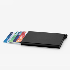 Fabricant de porte-cartes métalliques, vente en gros de porte-cartes de visite, porte-cartes de crédit coulissant en aluminium personnalisé avec protection RFID - Product Image 3