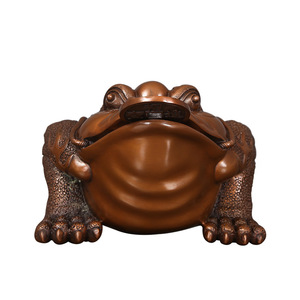 Copper Money Toad Ornament Pure Copper <b>Craft</b> Living Room Decoration Chinese New Year Gift - Product Image 3