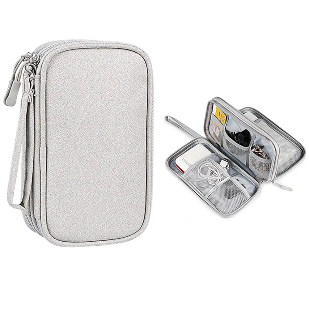 Digital Accessories Storage Bag Electronic Organizer to hold Power Bank/Charger/Cables/Wireless Mouse