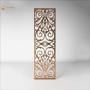 Écran décoratif en acier inoxydable couleur PVD EX598 pour projet de design d'intérieur d'hôtel de luxe - Product Image 6