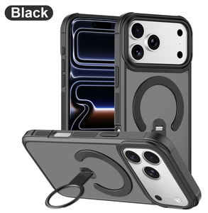 Nuova <span class=keywords><strong>Cover</strong></span> in Offerta per <span class=keywords><strong>Apple</strong></span> iPhone 17 Pro Max/17 Air/16, con Effetto Pelle Colorato, Ricarica Magnetica, Supporto e Cornice Metallica Antiurto - Product Image 1