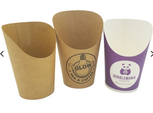 Custom per uso alimentare tazze di carta per patatine fritte con Logo con bolle Waffle scatola di Popcorn per Sushi coni di salumi wafer Waffle - Product Image 3