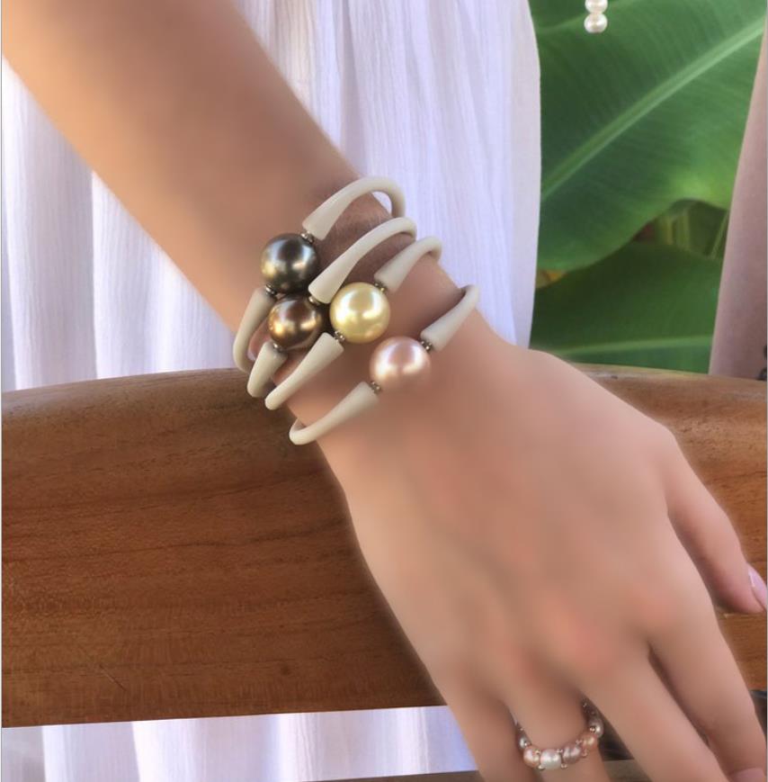 silicone pearl bracelet wholesale