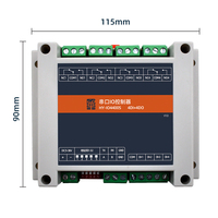 Terminal IO Modbus RTU HUAIOT IO4400S, Monitor de Contacto Seco/Húmedo de 4 Canales, Montaje en Riel o Tornillo, Dispositivo de Conmutación de Canales Personalizado