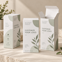 Boîte en carton kraft rigide écologique avec logo personnalisé imprimé, petite boîte en carton pour cosmétiques, emballage pour parfum, rouge à lèvres