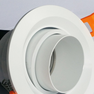 ไฟ LED เชิงพาณิชย์ โคมไฟเพดานแบบฝัง อะลูมิเนียมสีดำ 4100K แสงขาวธรรมชาติ AC 220V อายุการใช้งาน 50000 ชั่วโมง CRI 90 IP20 ปรับความสว่างได้ - Product Image 5