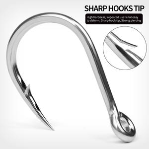 WEIHE Gancho Individual con Púas Acero <span class=keywords><strong>de</strong></span> Alto Carbono Pesca EN EL Mar Placa <span class=keywords><strong>de</strong></span> Hierro Gancho Barco Anzuelo <span class=keywords><strong>de</strong></span> Pesca con Agujeros con Anillo Pescado a Granel - Product Image 5