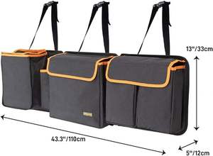 Organisateur de siège arrière de coffre de luxe pour SUV et VR de taille moyenne ou grande Modules de stockage détachables Refroidisseur intégré Brevet en attente - Product Image 2